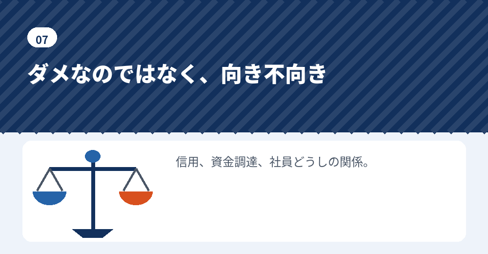 合同会社の弱みと、それが効く場面