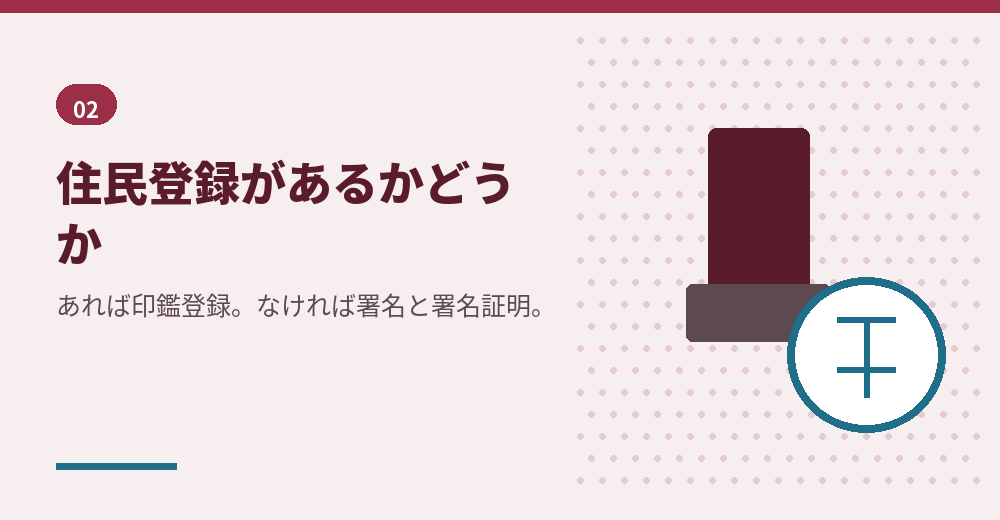 印鑑証明書とサイン証明の分かれ目