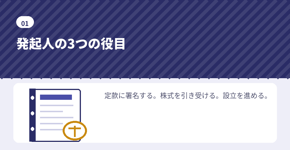 会社設立における発起人の役割