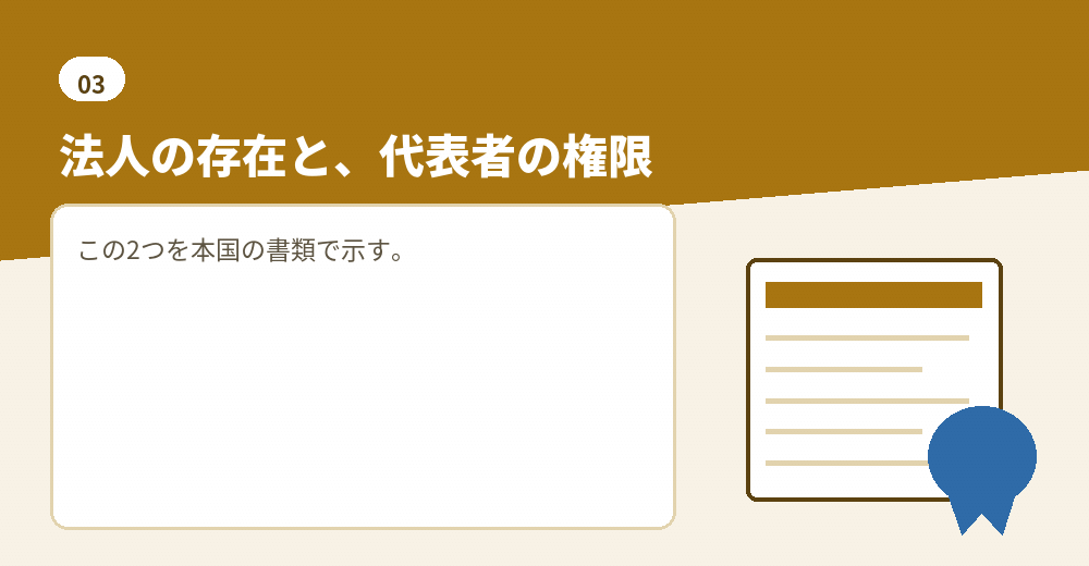 外国法人が発起人になるときの書類