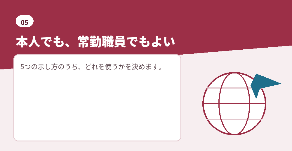 日本語の条件は、誰で満たすかによって準備が変わります