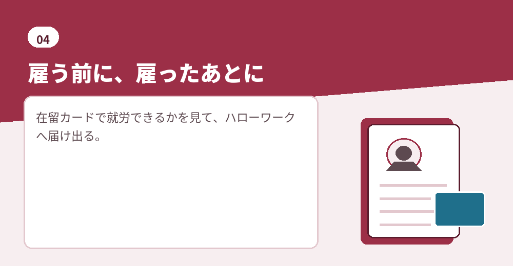 外国人を雇用するときの手続き