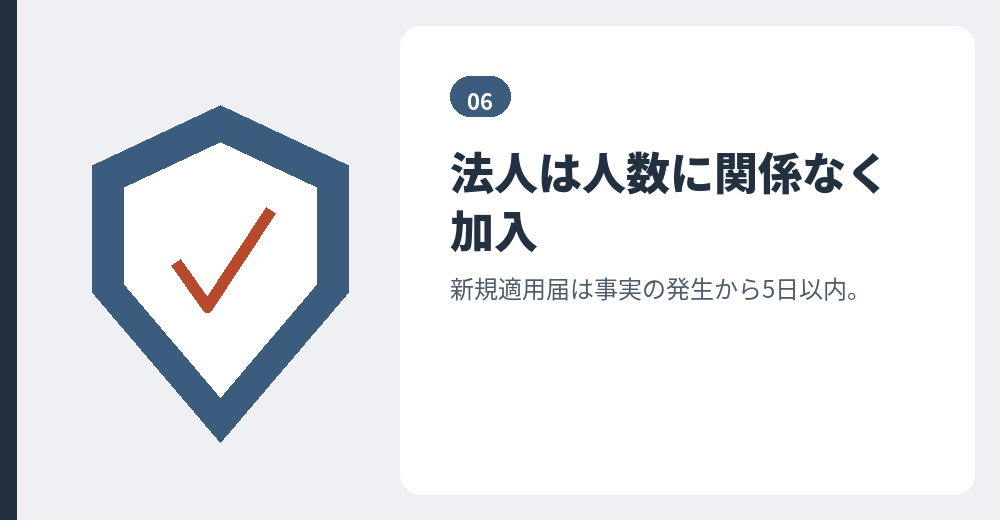社会保険の加入手続き