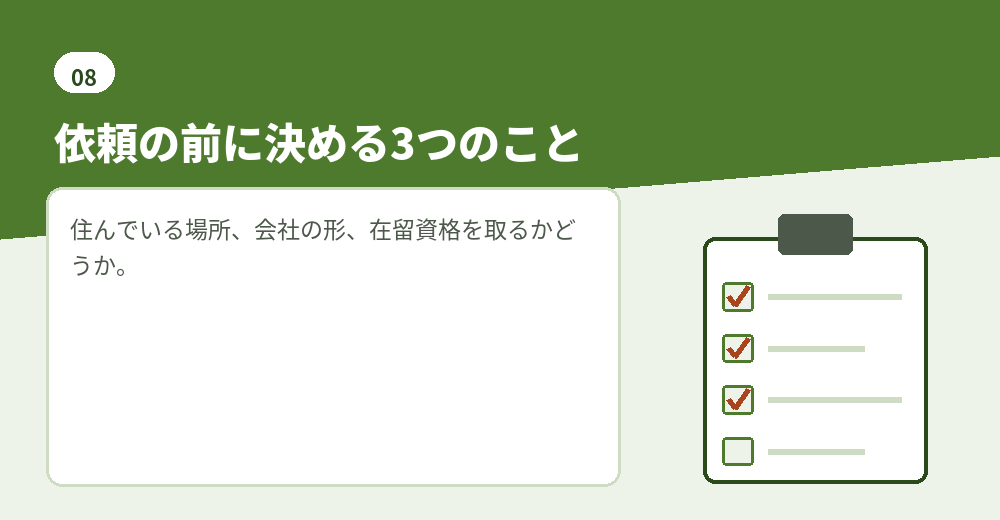 司法書士・行政書士に相談する前の整理
