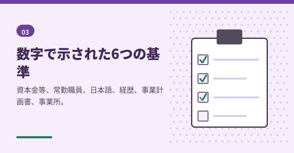 改正後の経営管理ビザは、複数の基準を同時に満たす設計が要ります