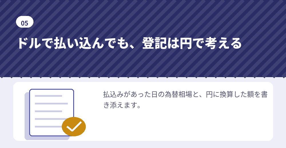 外貨預金で払い込んだときの払込証明書