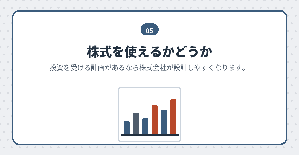 資金調達の選択肢の比較