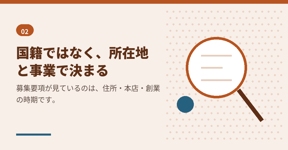外国人の会社設立で使える助成金・補助金は、ほとんどが日本人と同じ条件の制度