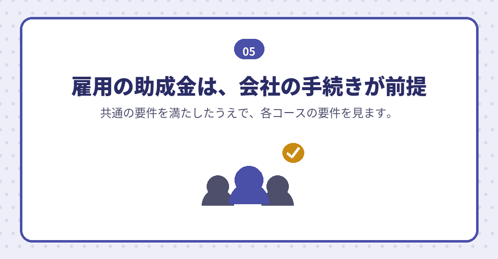 会社設立のあとに人を雇うと、厚生労働省の雇用関係助成金が候補に入る