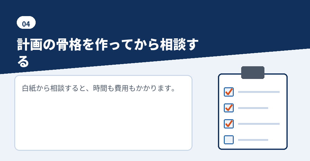 依頼の前に準備しておくこと