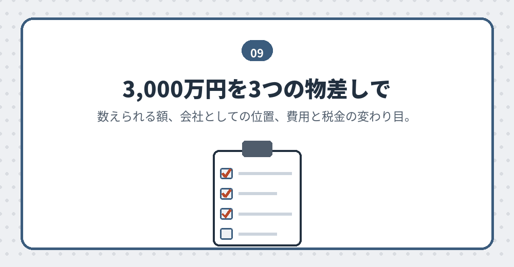 資本金3,000万円で会社設立をする前の確認