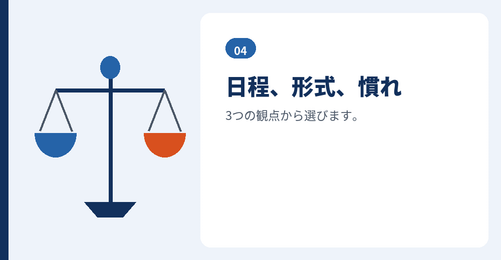 どちらの試験を選ぶか
