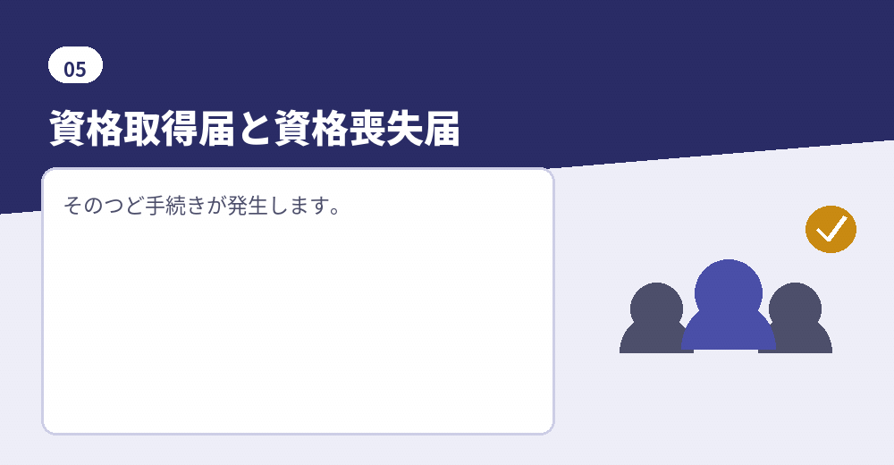 人の出入りがあったときの手続き