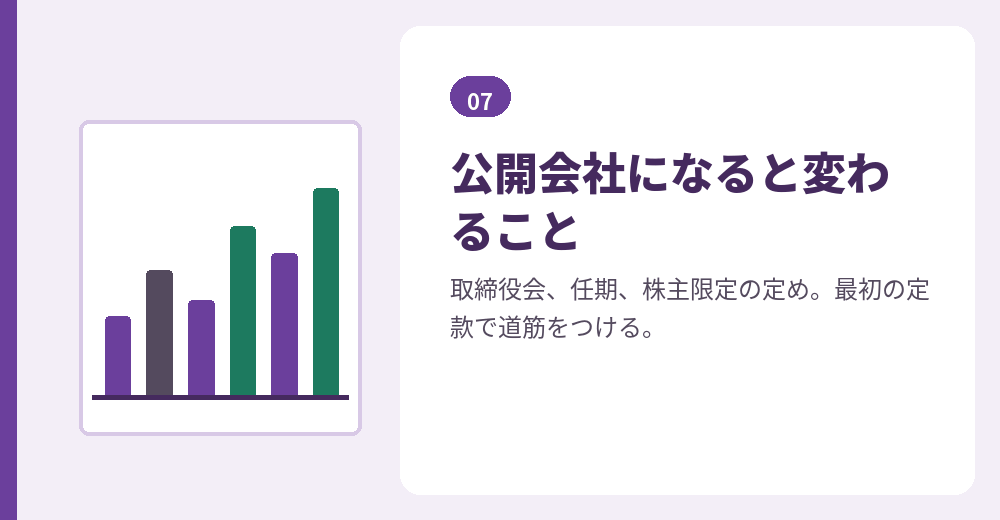 上場を見据えた役員構成